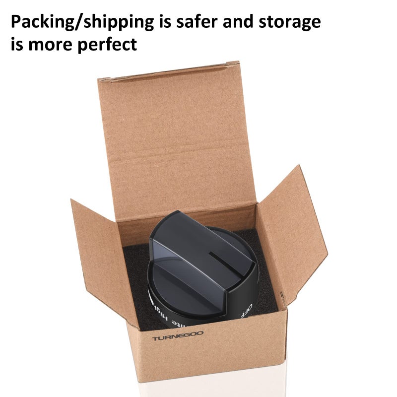 TURNEGOO W10339442 Gas Stove Knob  Cooktop Surface Burner Control Knobs Black Replacement  Compatible with Whirlpool Gas Range/Stove/Oven  Replaces WPW10339442 PS11753188 (1pack) - Image 5
